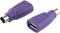 USB to PS2 Adapter 2PCS Purple USB Female to PS/2 Male Converter Adapter for Mouse and Keyboard...